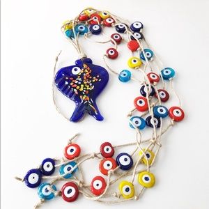 EVIL EYES 41 BEADS  HOME/WALL DECOR/ TOTAL 33''